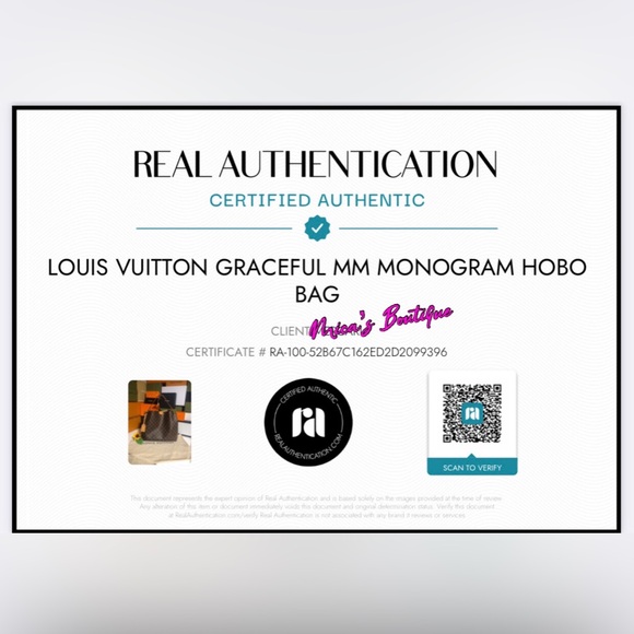 LOUIS VUITTON w/COA Complete Inclusion Graceful MM Monogram Hobo BAG - Picture 4 of 17